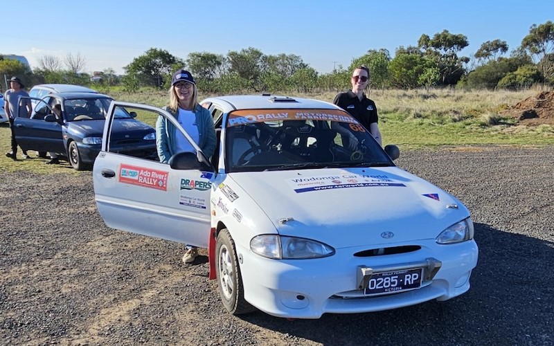 Women racing at the women in motorsport day at Avalon