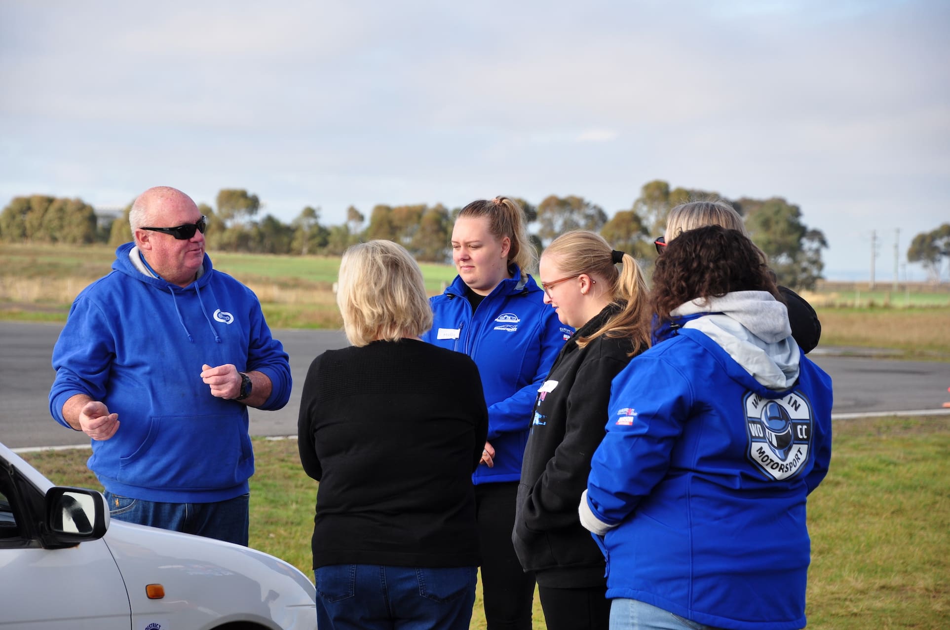 Scrutineer briefing at women in motorsport day